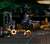 une photo d'Ã©cran de Donkey Kong Country 2 sur Nintendo Super Nes